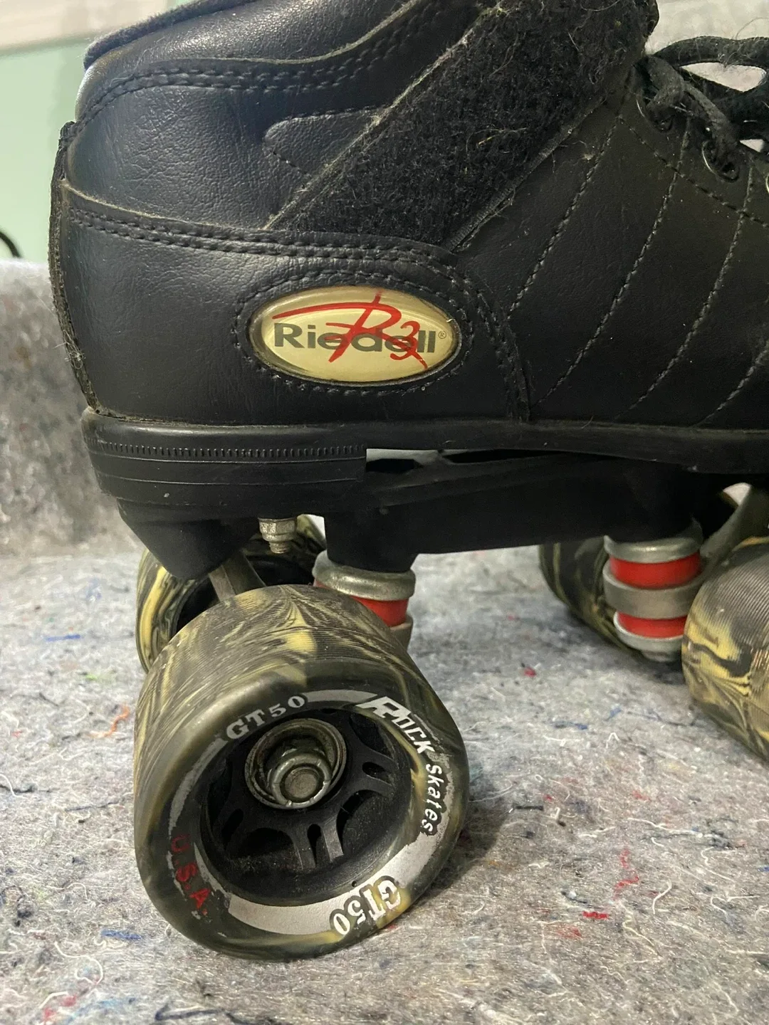 1980’s Riedell Roller Skates - Black - Size 7 women’s image indicator(6)