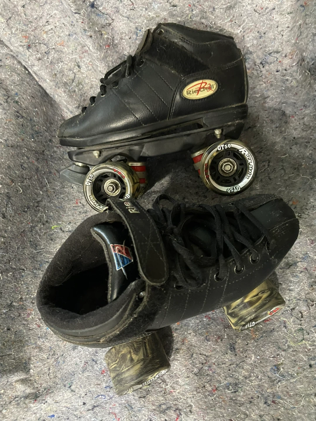 1980’s Riedell Roller Skates - Black - Size 7 women’s - photo 2