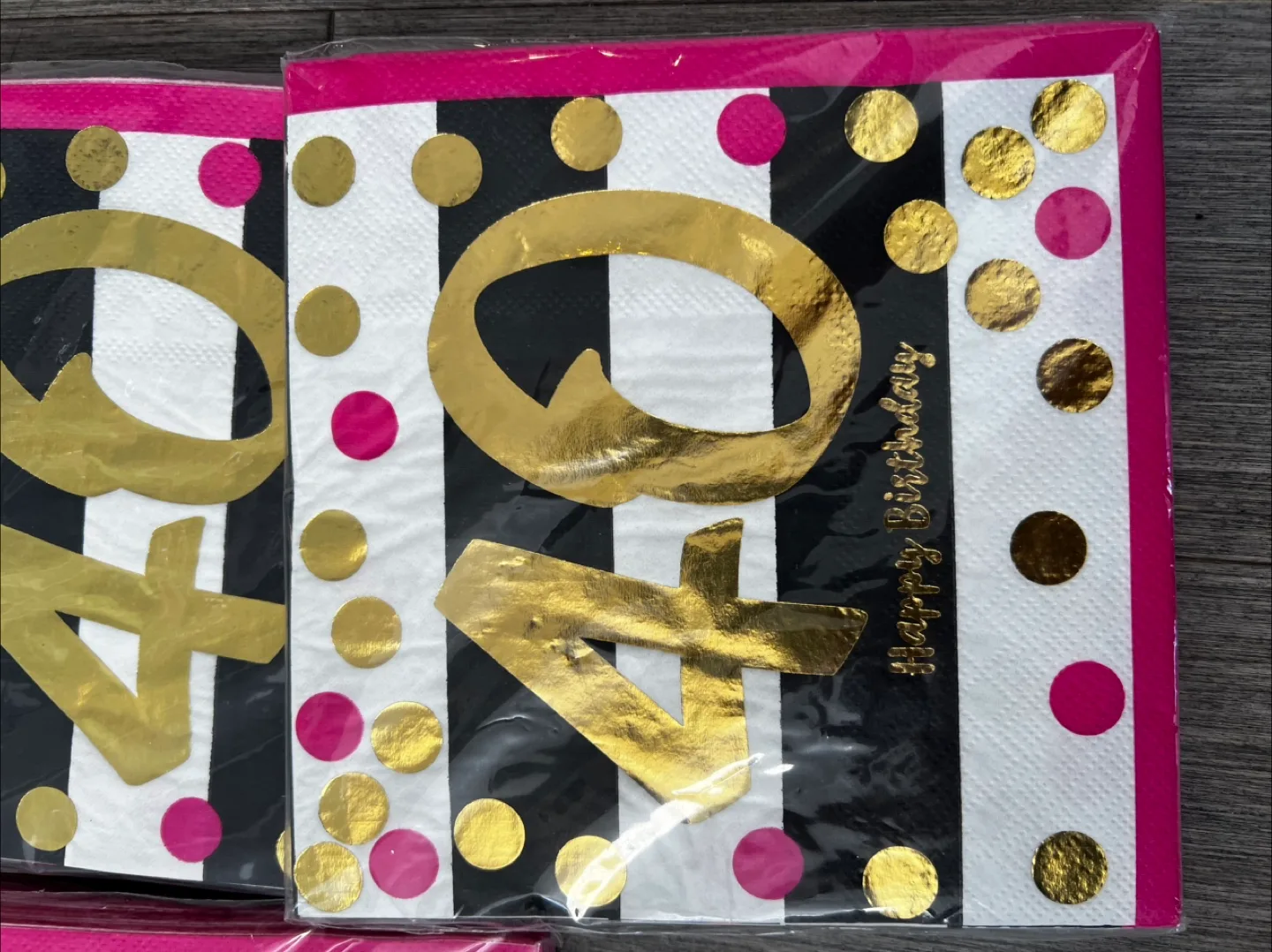 Amscan Luncheon Napkins - Milestone Birthday 40 image indicator(2)