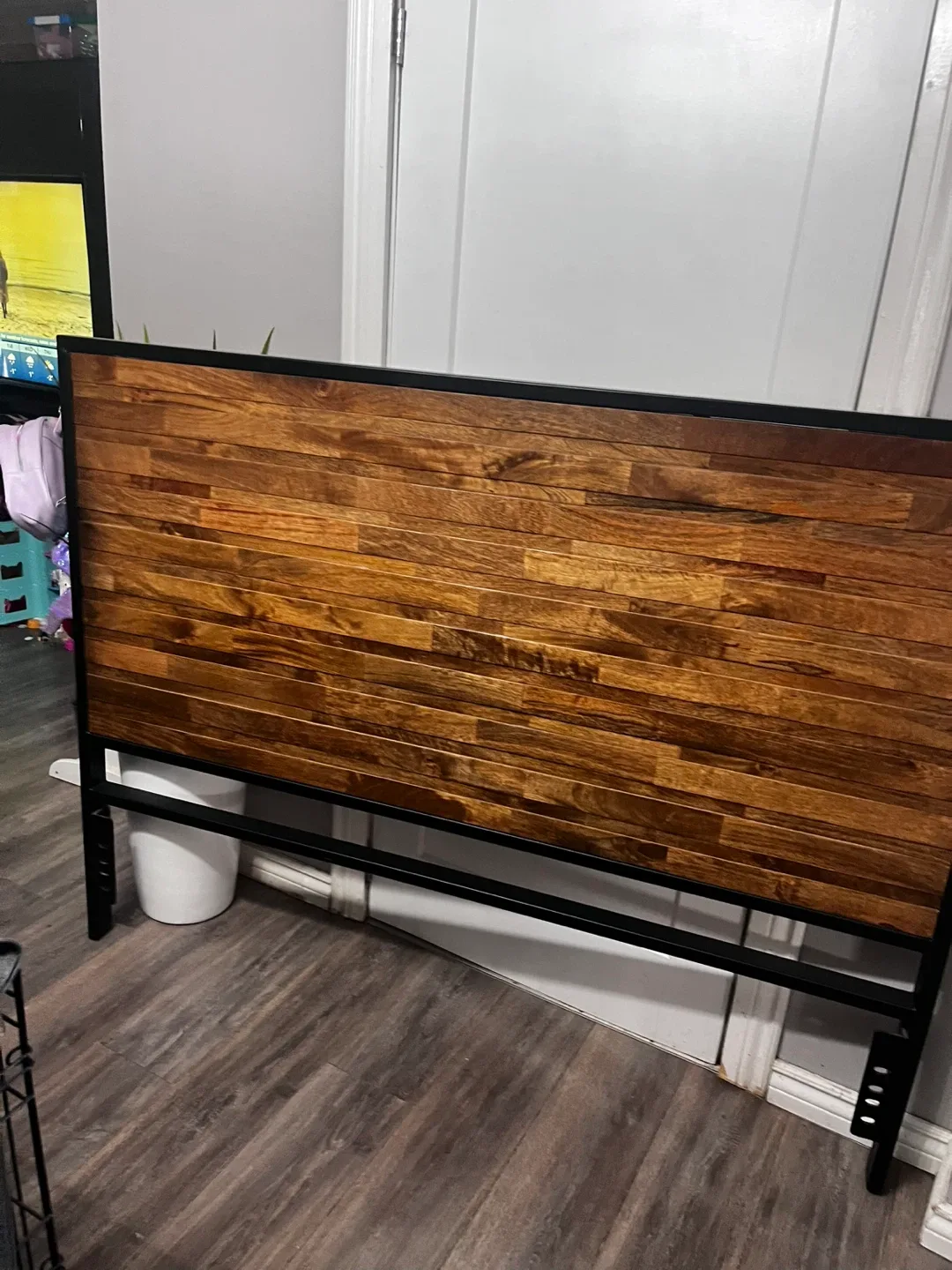 West elm Wood and Metal Headboard