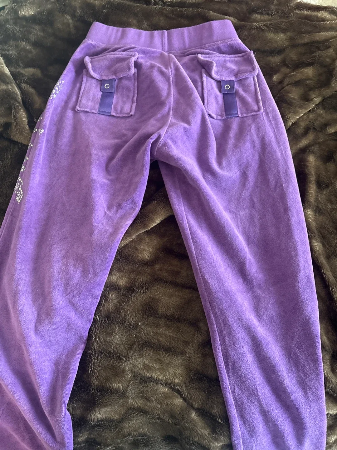Juicy Couture Purple Velour Pants image indicator(3)