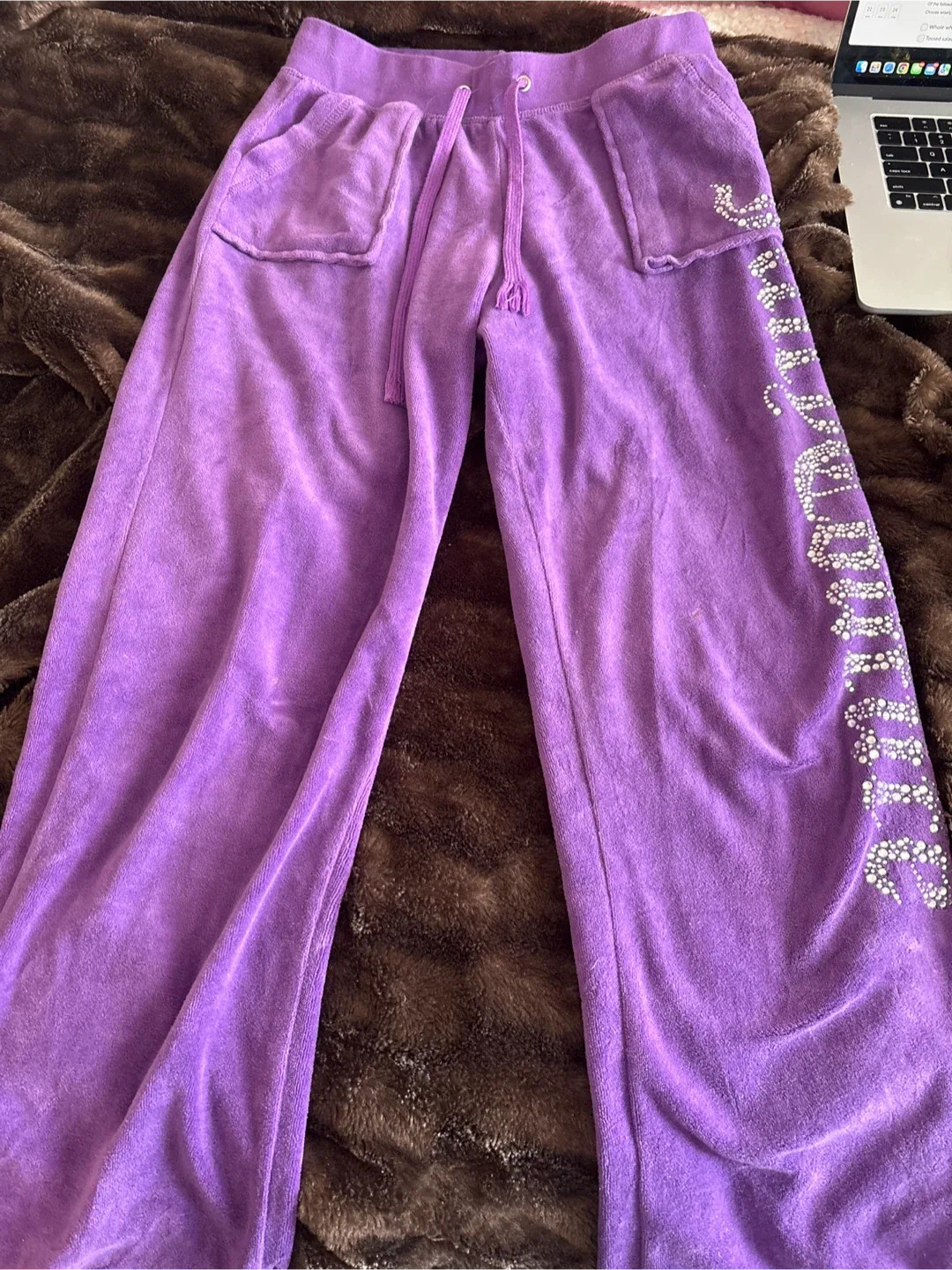 Juicy Couture Purple Velour Pants