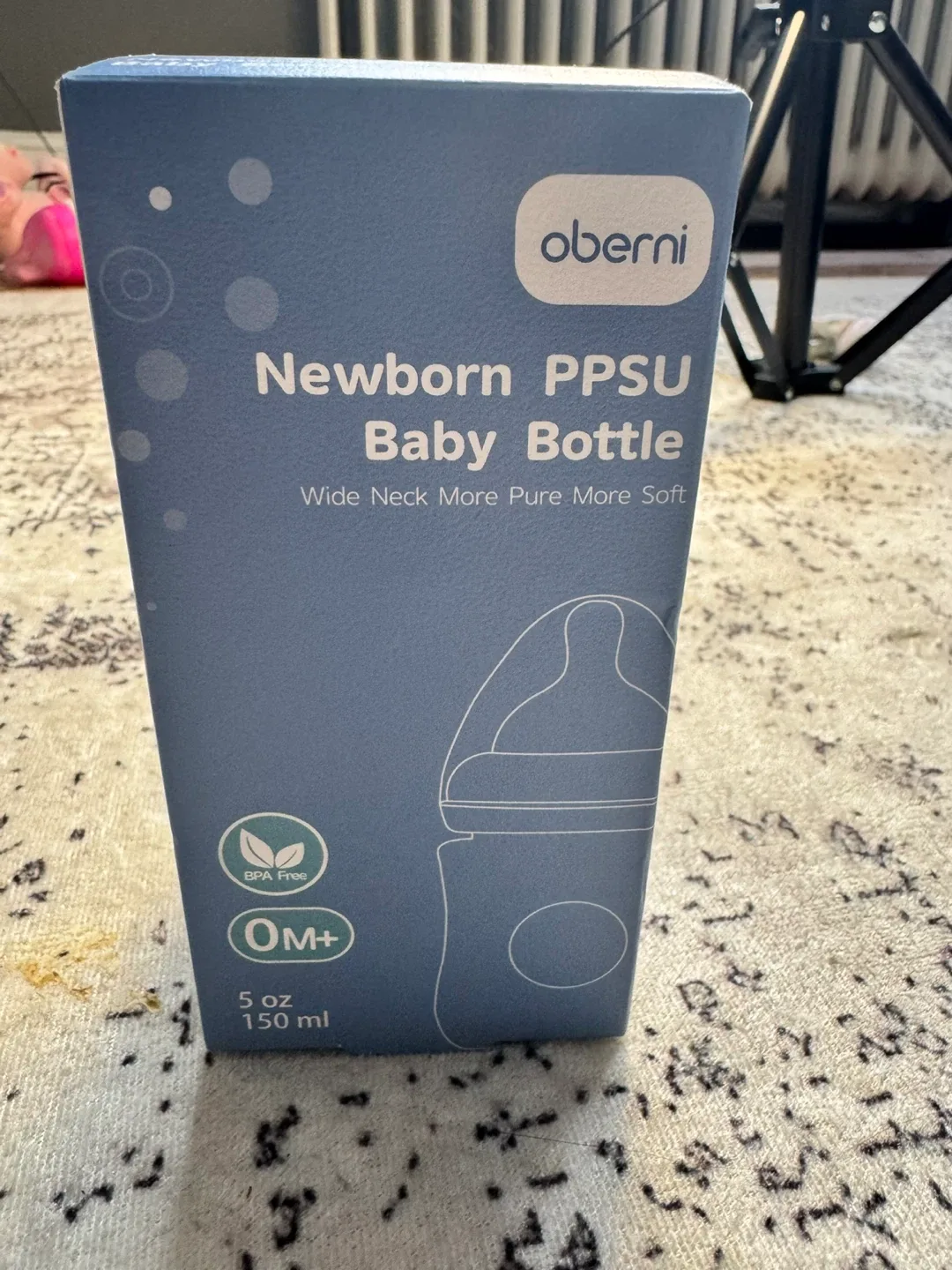 Oberni Newborn PPSU Baby Bottle, 5 oz image indicator(2)