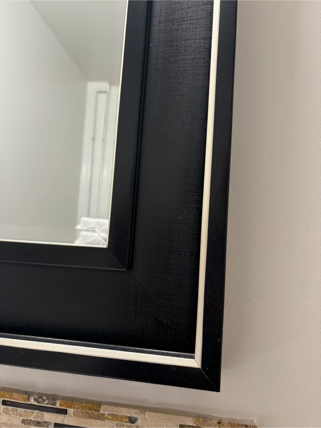 Black Framed Wall Mirror #Cleanout - photo 2