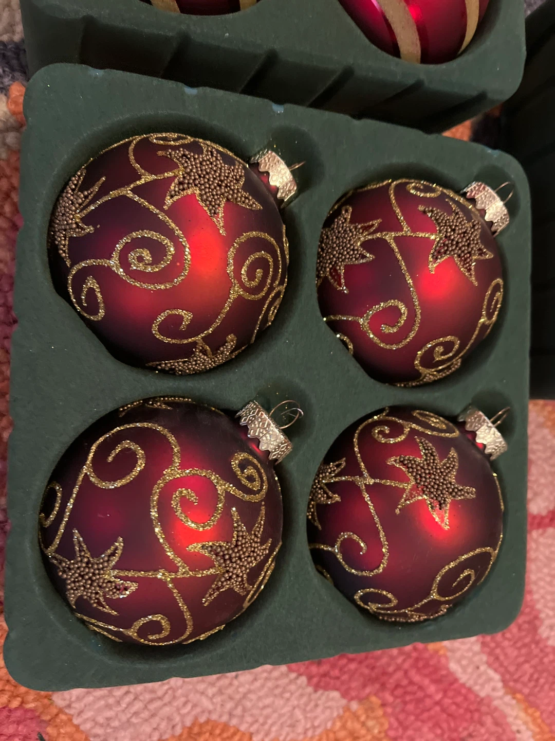 Christmas Ornaments - Red/Gold (Set of 12) - photo 3
