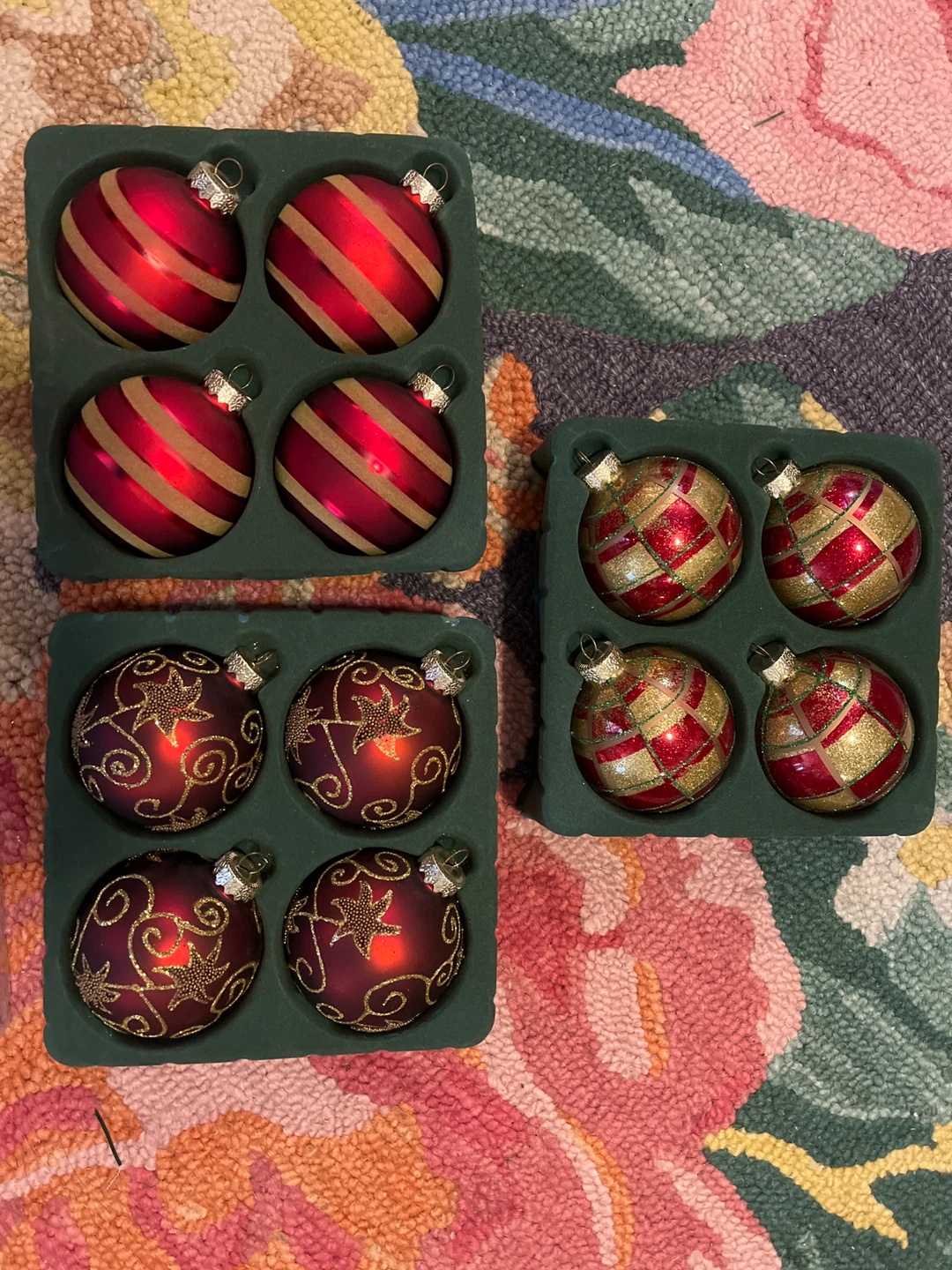 Christmas Ornaments - Red/Gold (Set of 12) - photo 2