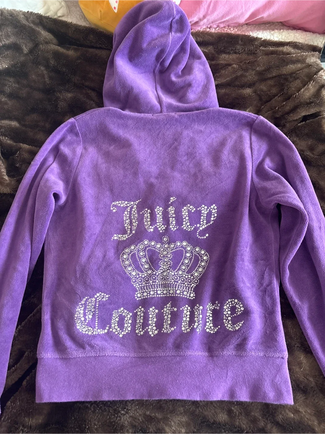 Juicy Couture Purple Velour Hoodie image indicator(2)