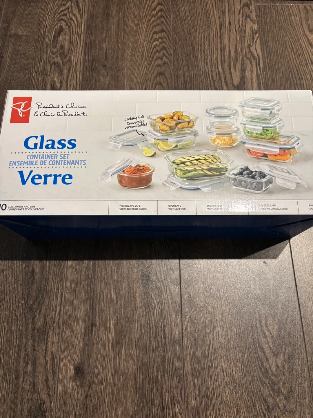 President's Choice Glass Container Set - NEW