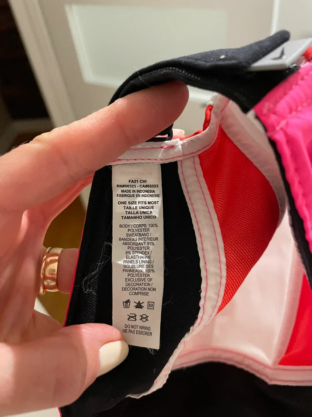 Nike Running Hat - Pink & Orange #cleanout image indicator(4)