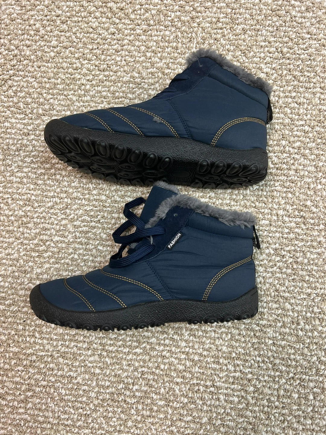 Navy Blue Fashion Winter Boots size 10 - photo 2