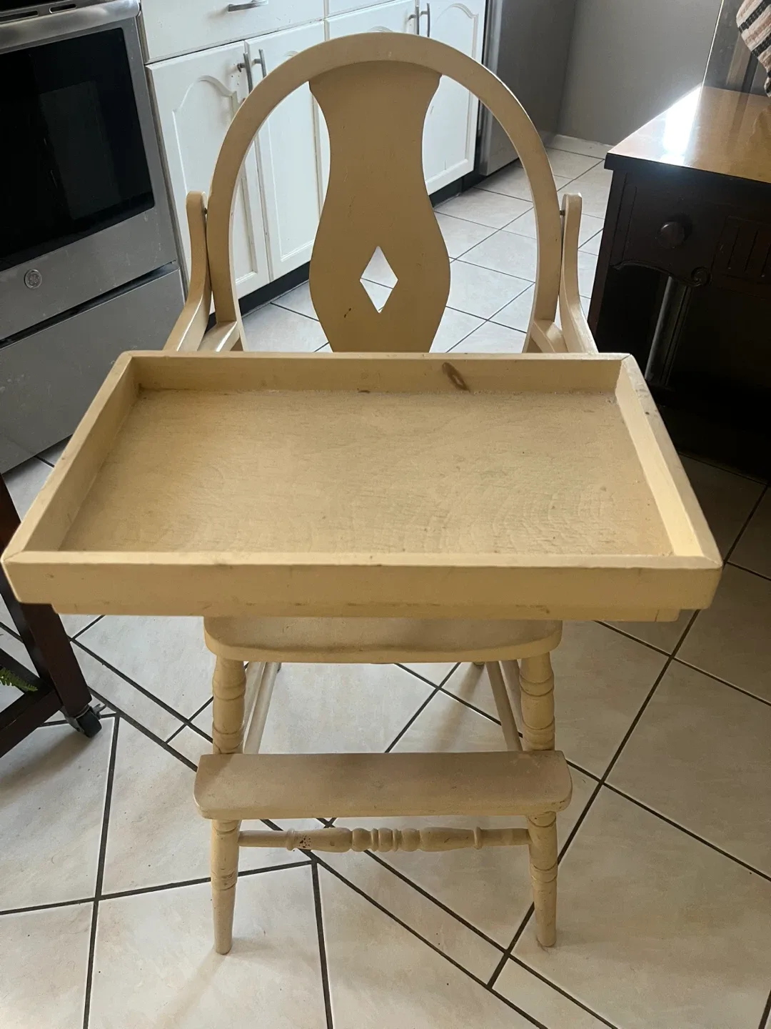 Vintage Wooden High Chair