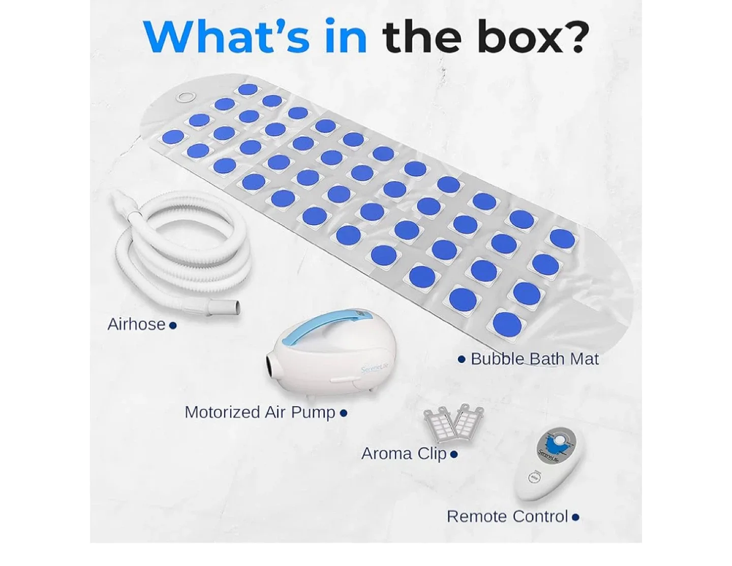 Bubble bath  Spa Massage Mat with Heater image indicator(6)