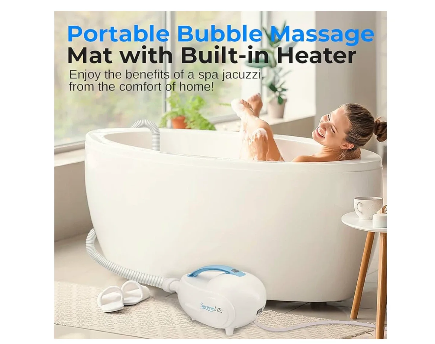 Bubble bath  Spa Massage Mat with Heater image indicator(2)
