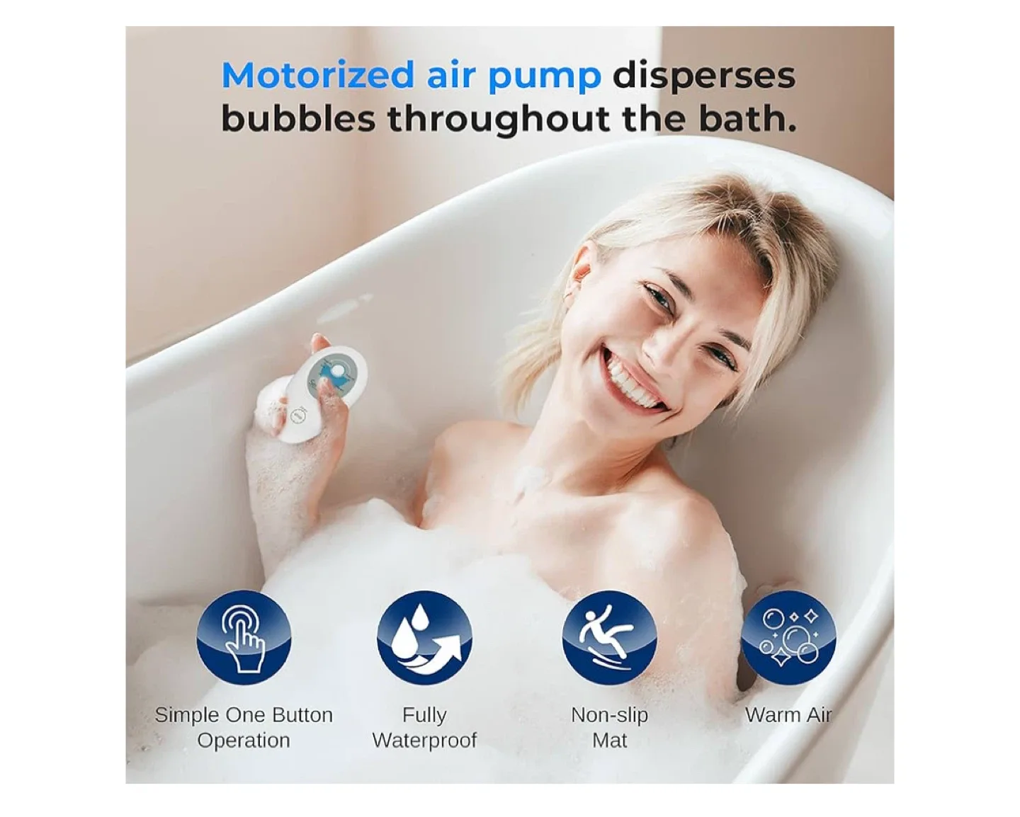 Bubble bath  Spa Massage Mat with Heater image indicator(3)