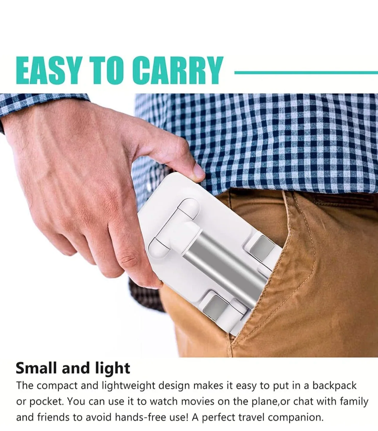 Foldable Phone & Tablet Stand - Adjustable & Portable image indicator(6)