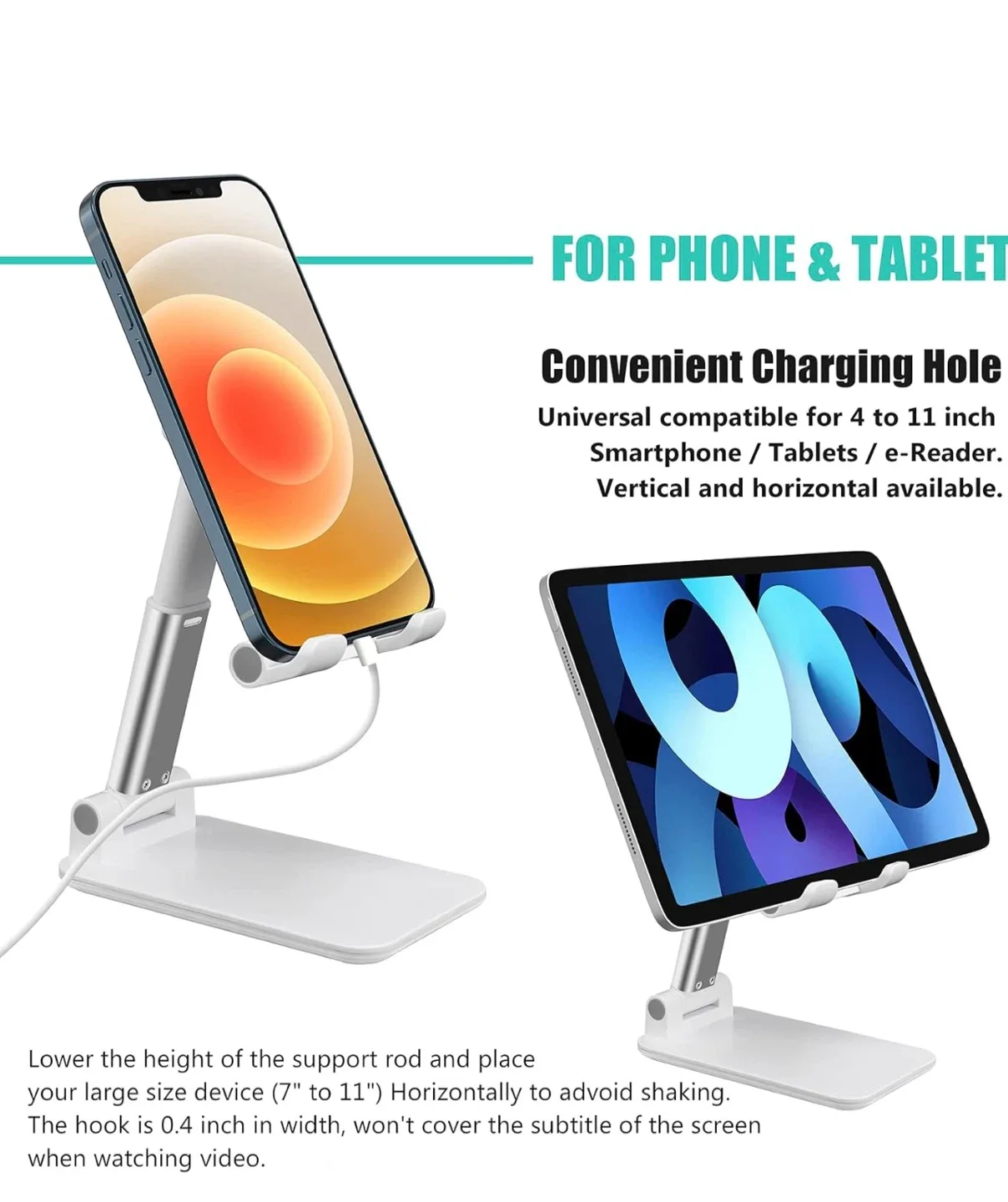 Foldable Phone & Tablet Stand - Adjustable & Portable image indicator(5)