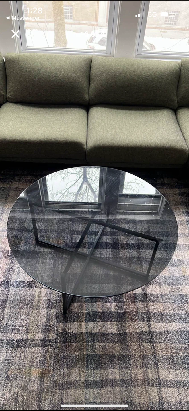 Glass coffee table - photo 2