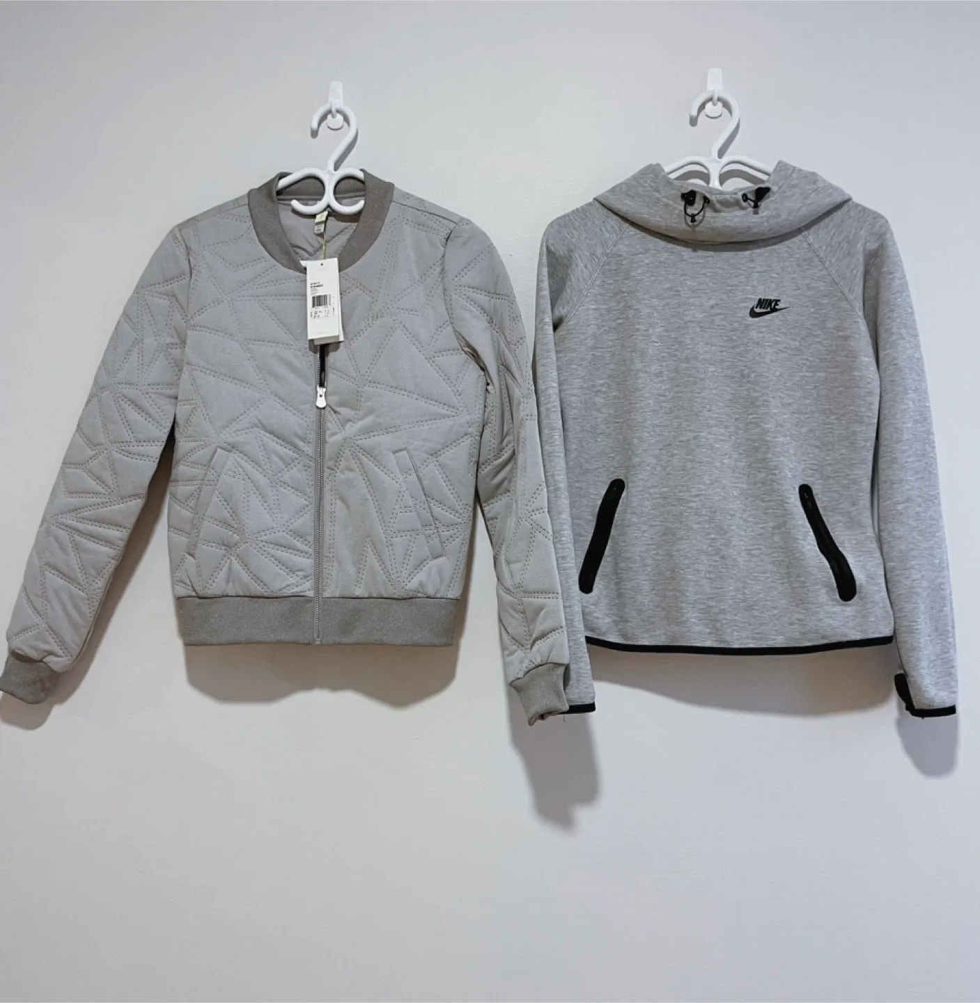 Women’s Brand New Adidas Quilted Bomber Jacket & Nike Hoodies