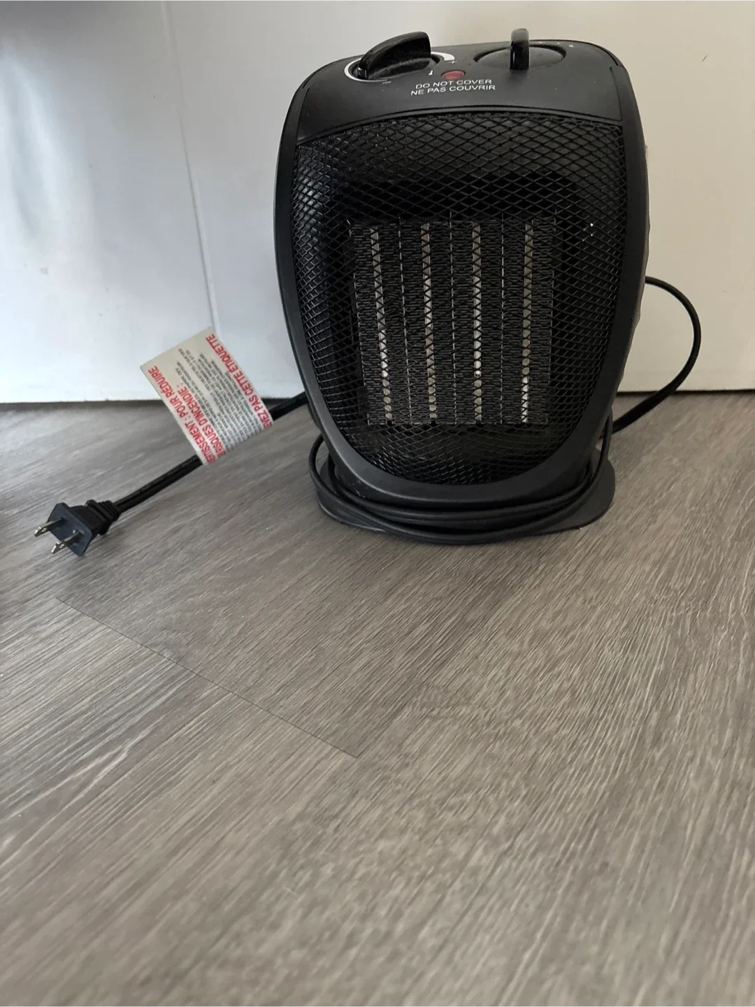 Black Portable Space Heater