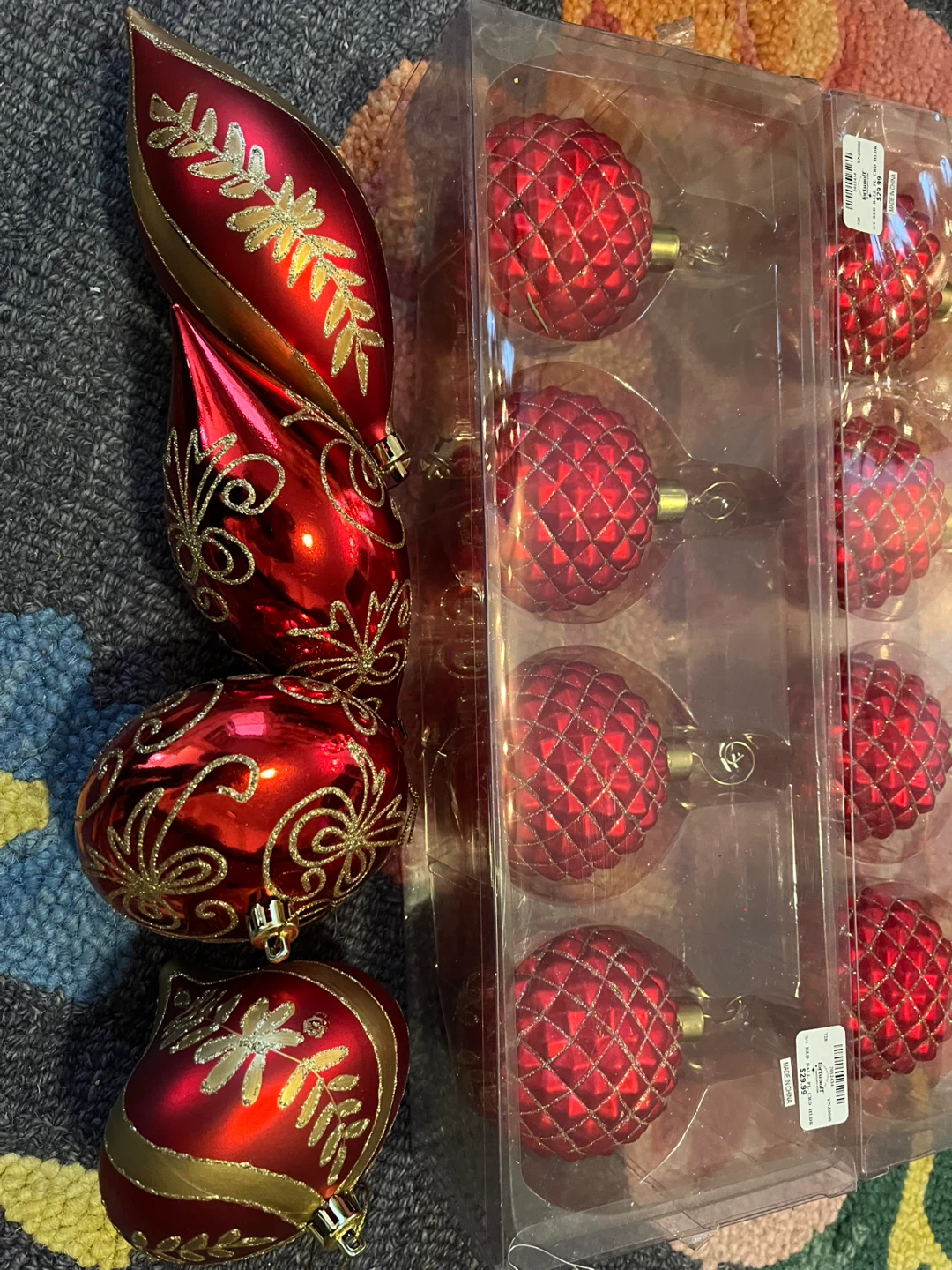 Fortunoff Red Ball Christmas Ornaments (Set of 12) - photo 2