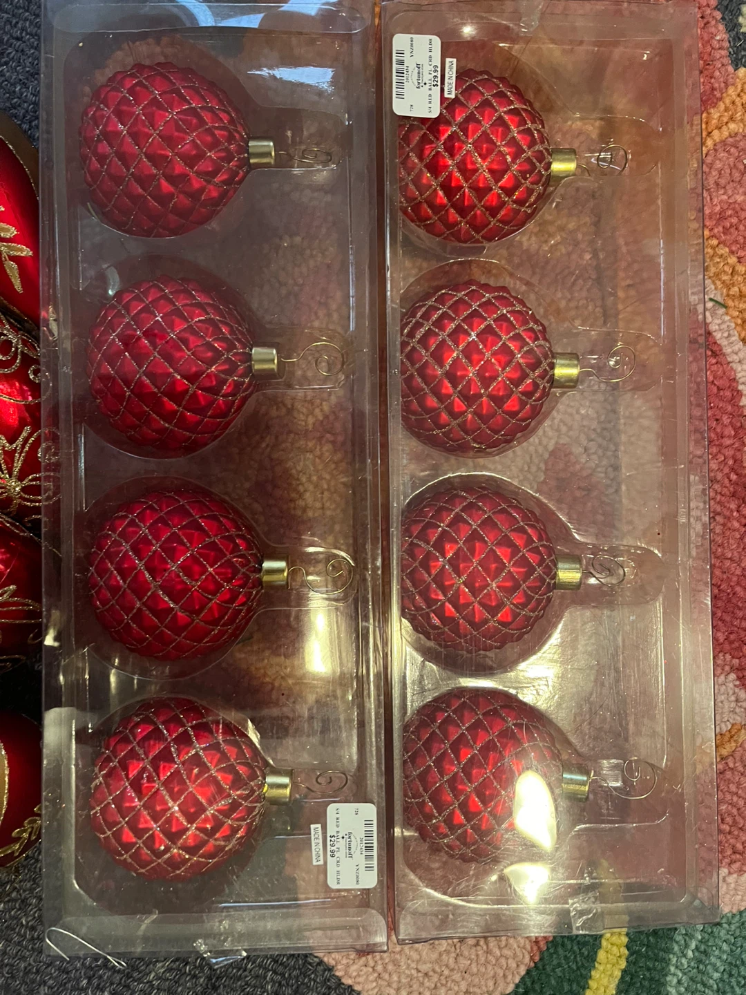 Fortunoff Red Ball Christmas Ornaments (Set of 12) - photo 4