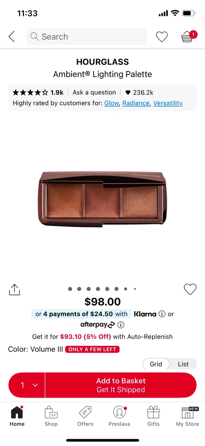 Hourglass Ambient Lighting Palette - Volume III