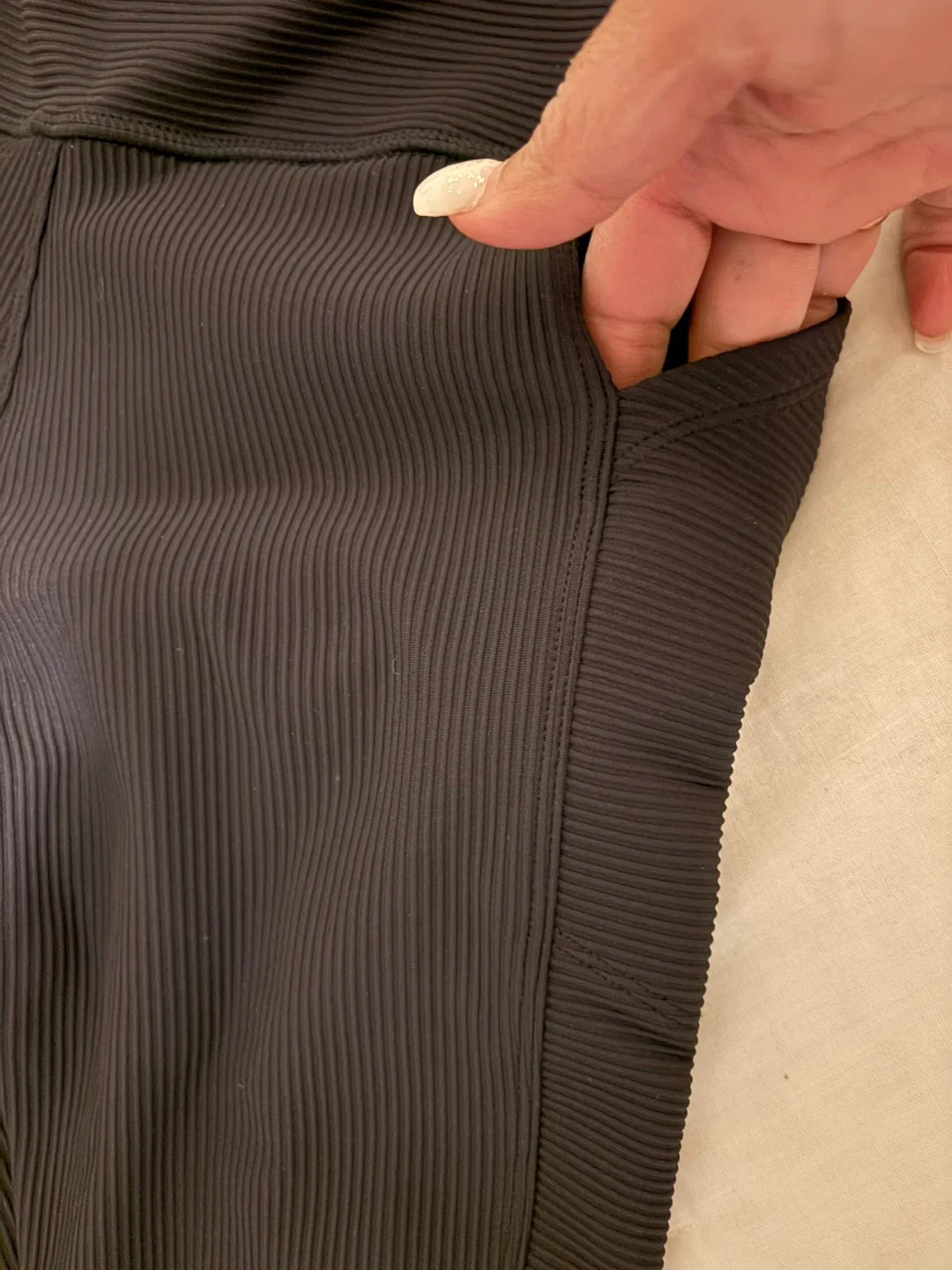 All in Motion Black Ribbed Leggings - XL #cleanout image indicator(4)