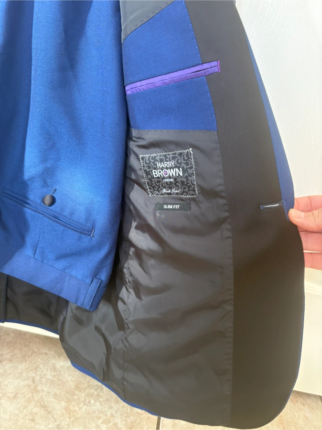 Harry Brown London Blue Suit - Slim Fit - photo 2