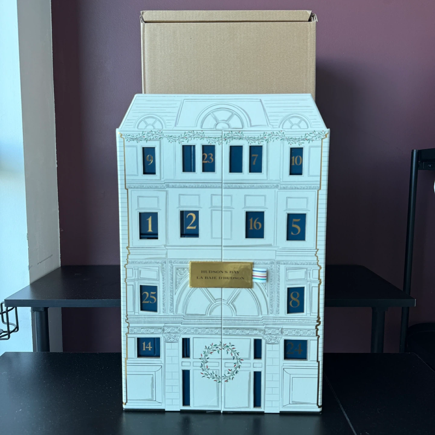 Brand New in Box Hudson's Bay Advent Calendar EMPTY