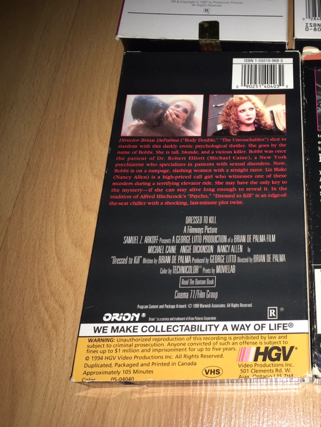 ($5 each) VHS Movies: 48 Hrs, Platoon, Dressed to Kill image indicator(3)