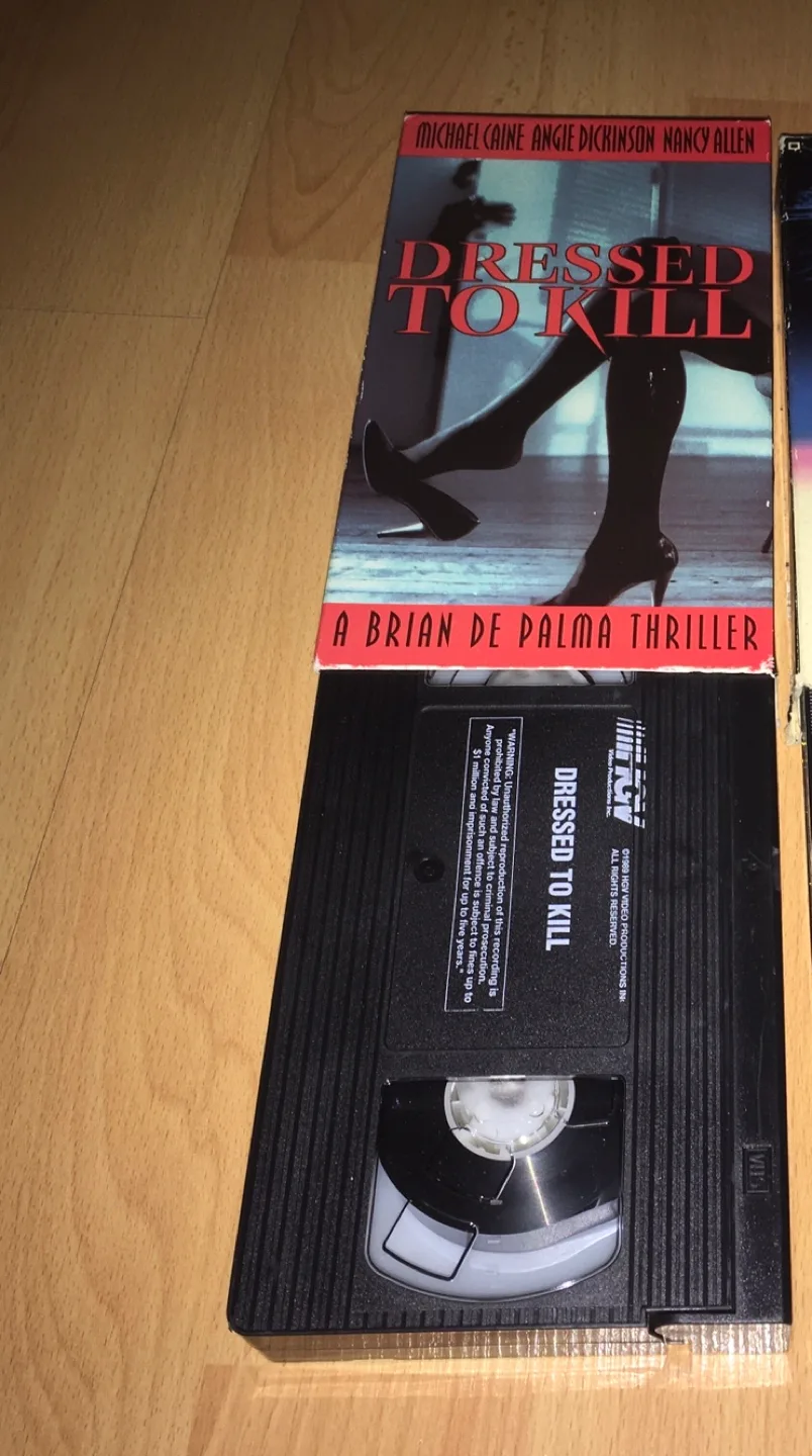 ($5 each) VHS Movies: 48 Hrs, Platoon, Dressed to Kill image indicator(5)