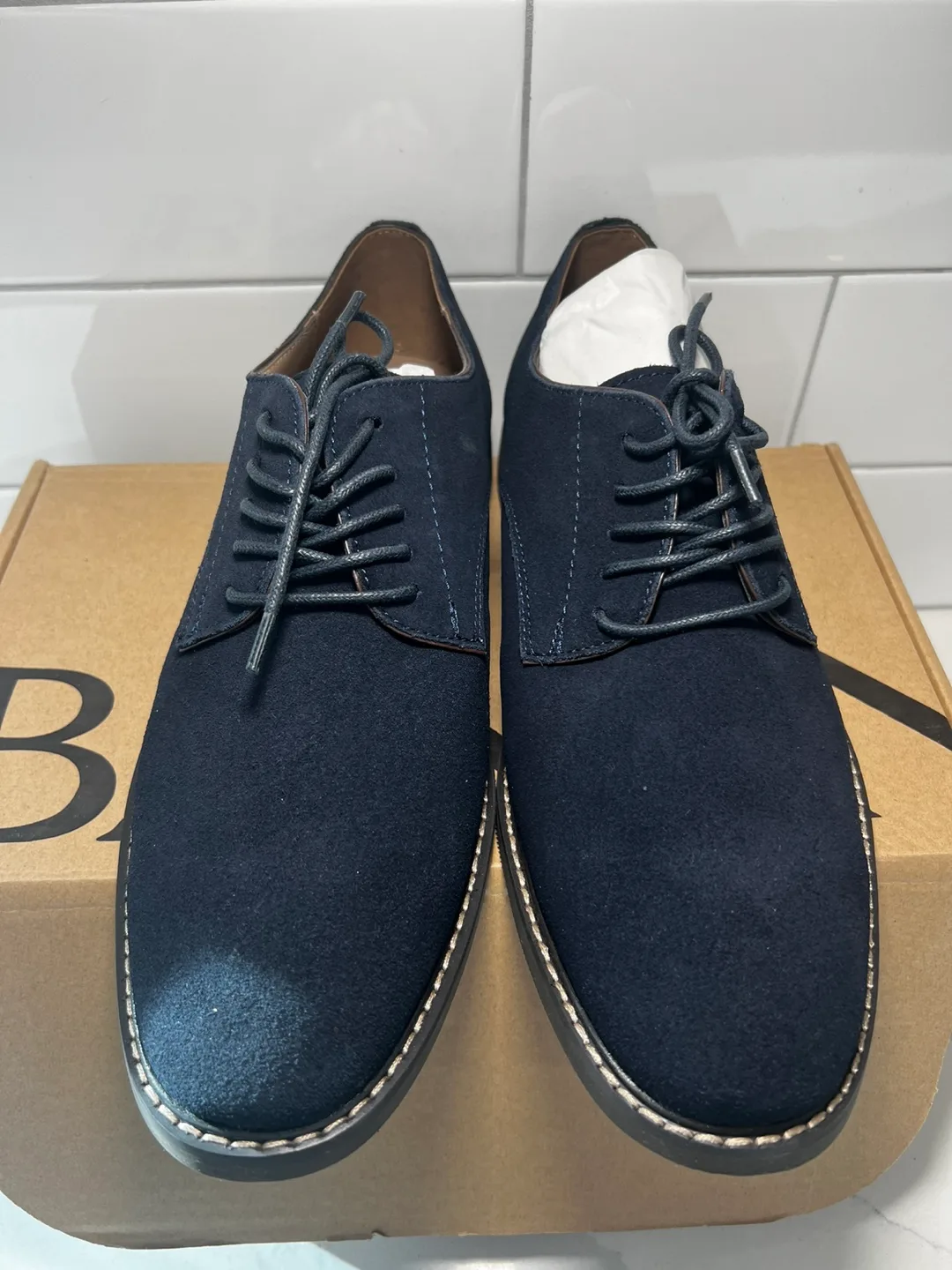 New Banana Republic Suede Shoes - Navy, Size 10