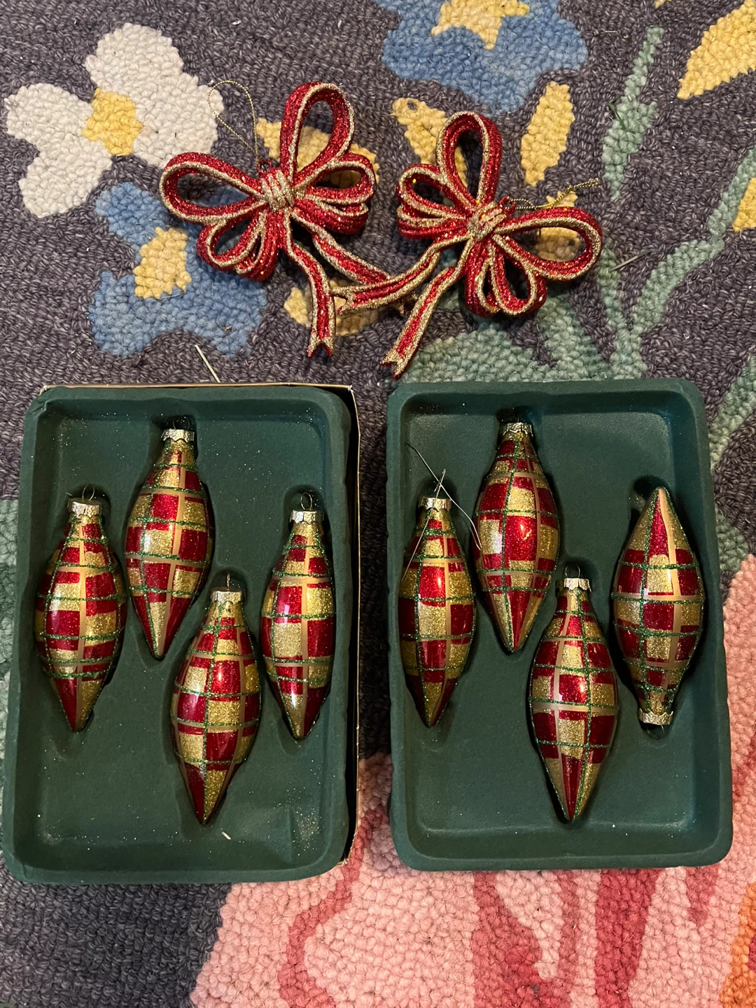 Christmas Ornaments with Bows (Set of 10) - photo 2