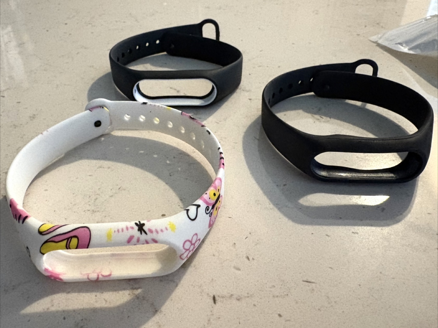 Xiaomi Mi Band Straps - Black & Patterned