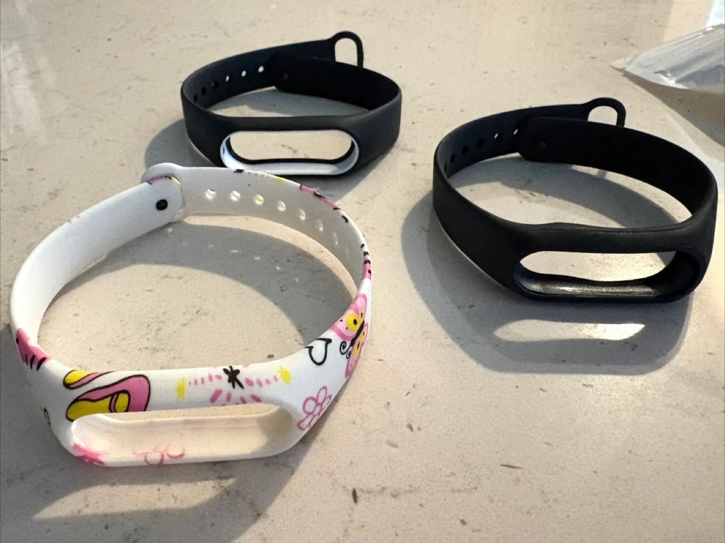 Xiaomi Mi Band Straps - Black & Patterned