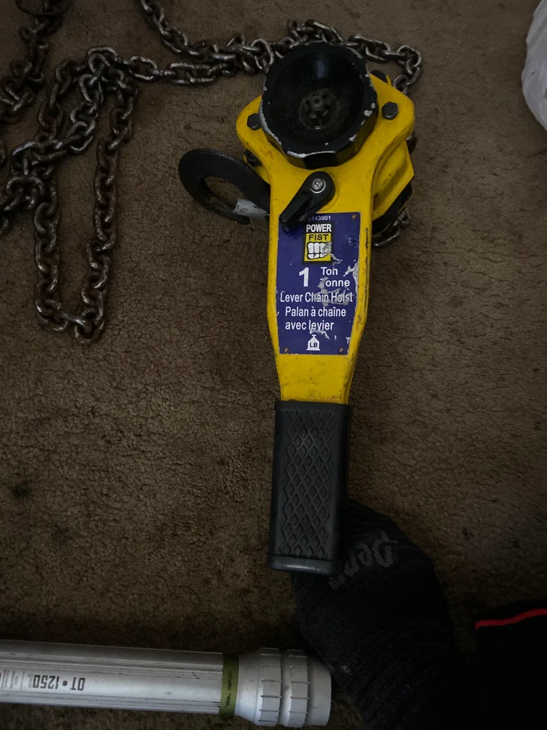 Power Fist 1 Ton Lever Chain Hoist