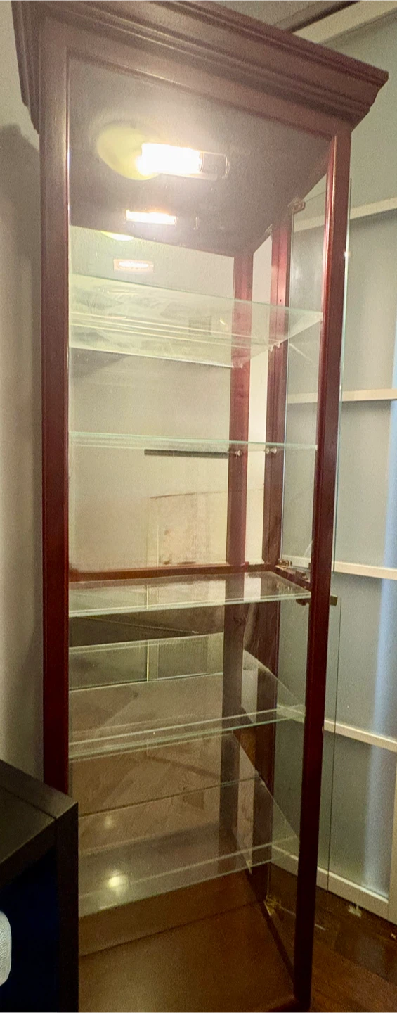 Display Cabinet with Glass Shelves - photo 3