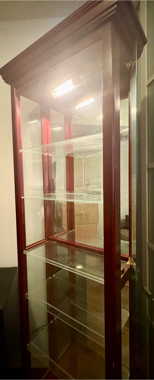 Display Cabinet with Glass Shelves - photo 2