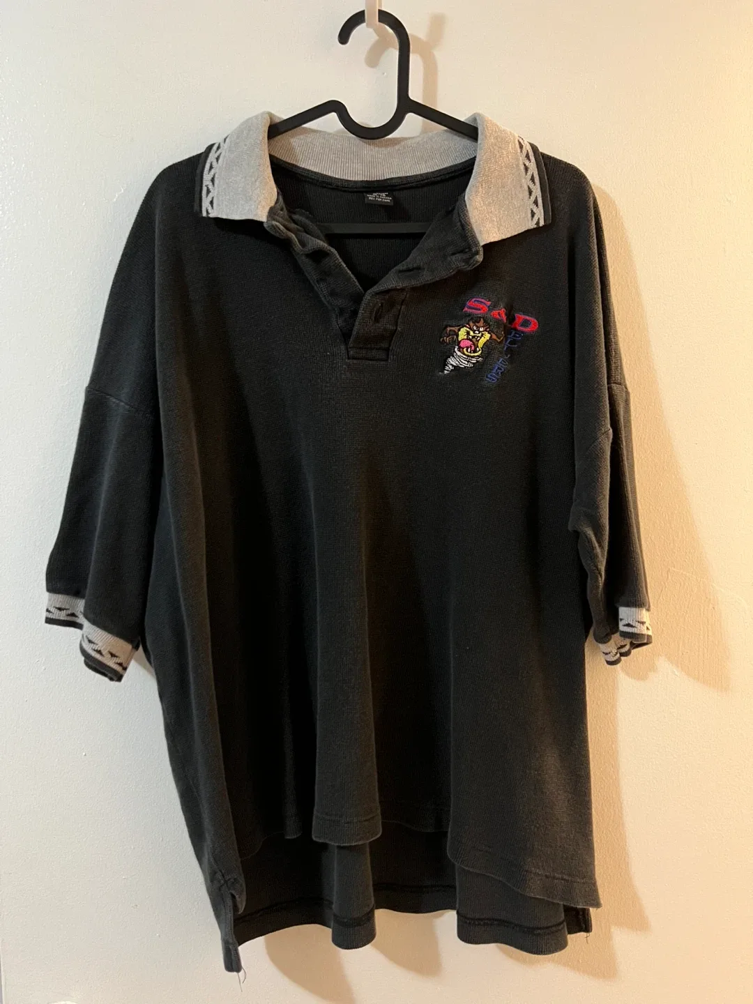 Vintage Taz Looney Tunes Polo Shirt - XL/TG