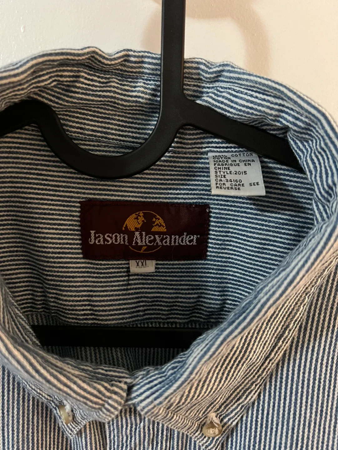 Vintage Jason Alexander XXL Striped Shirt image indicator(2)