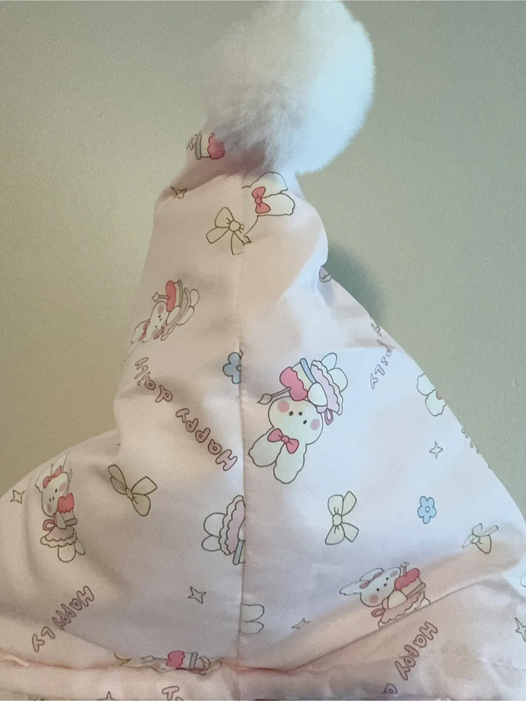 Kids' Pink Bunny Print Padded Jacket-Toddler size 7-8T image indicator(3)