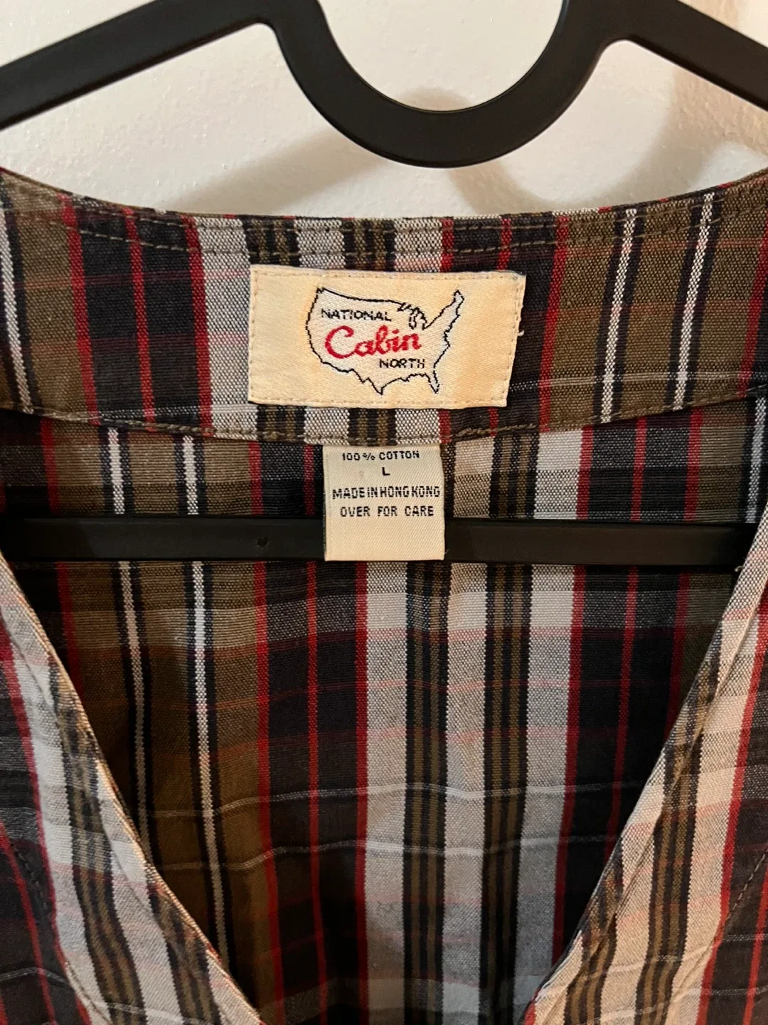 Vintage National Cabin North Plaid Vest - Size L image indicator(2)