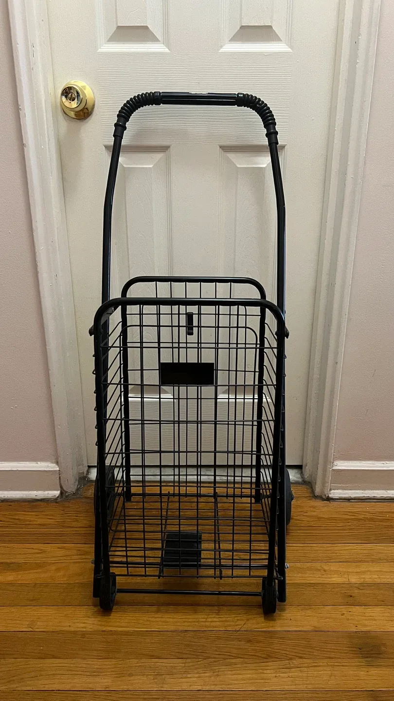 Black Shopping/Laundry Cart #cleanout