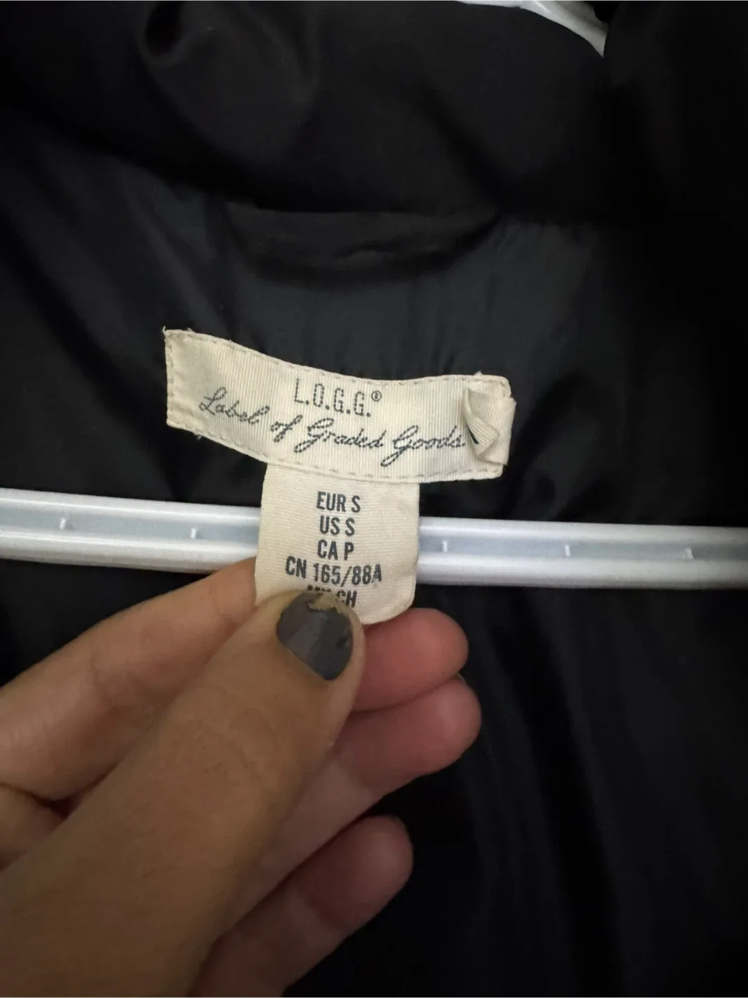 L.O.G.G. Black Puffer Coat - Size S image indicator(4)