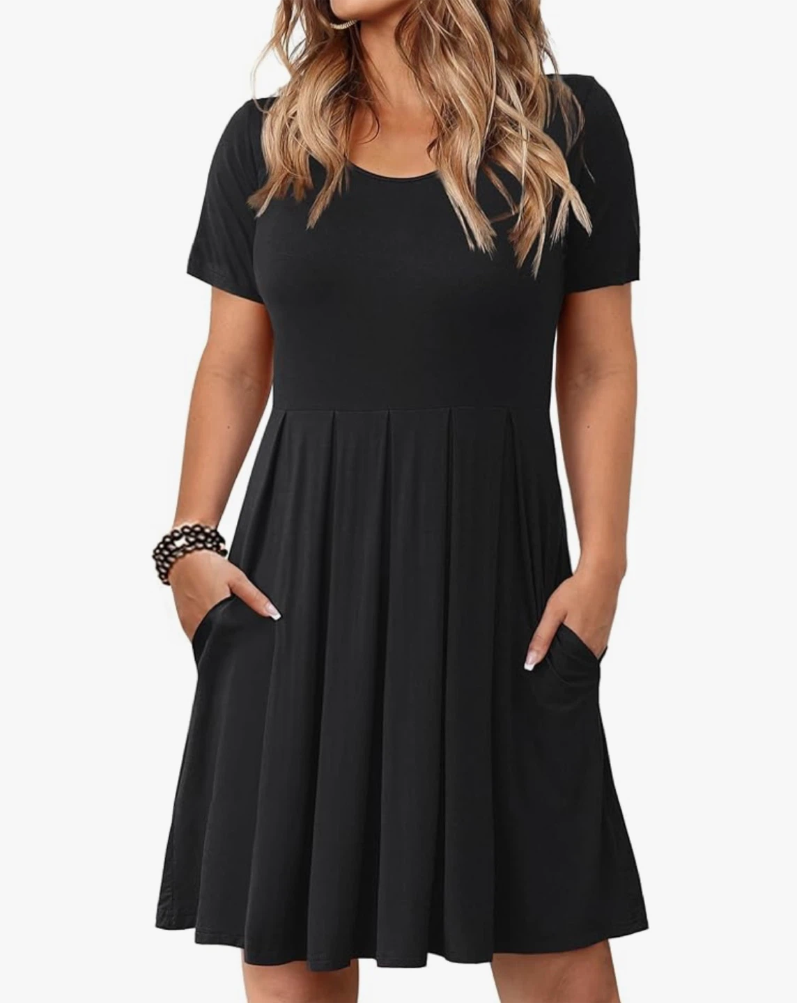 Maroon 1X trainee Fit & Flare Dress with pockets