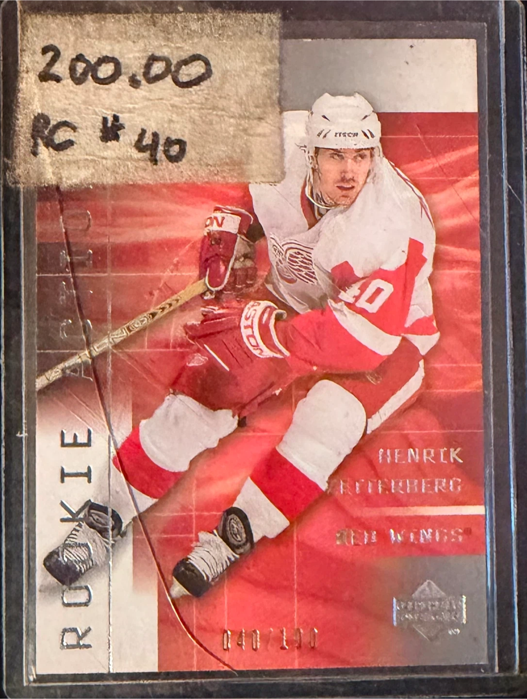 Henrik Zetterberg Rookie Card