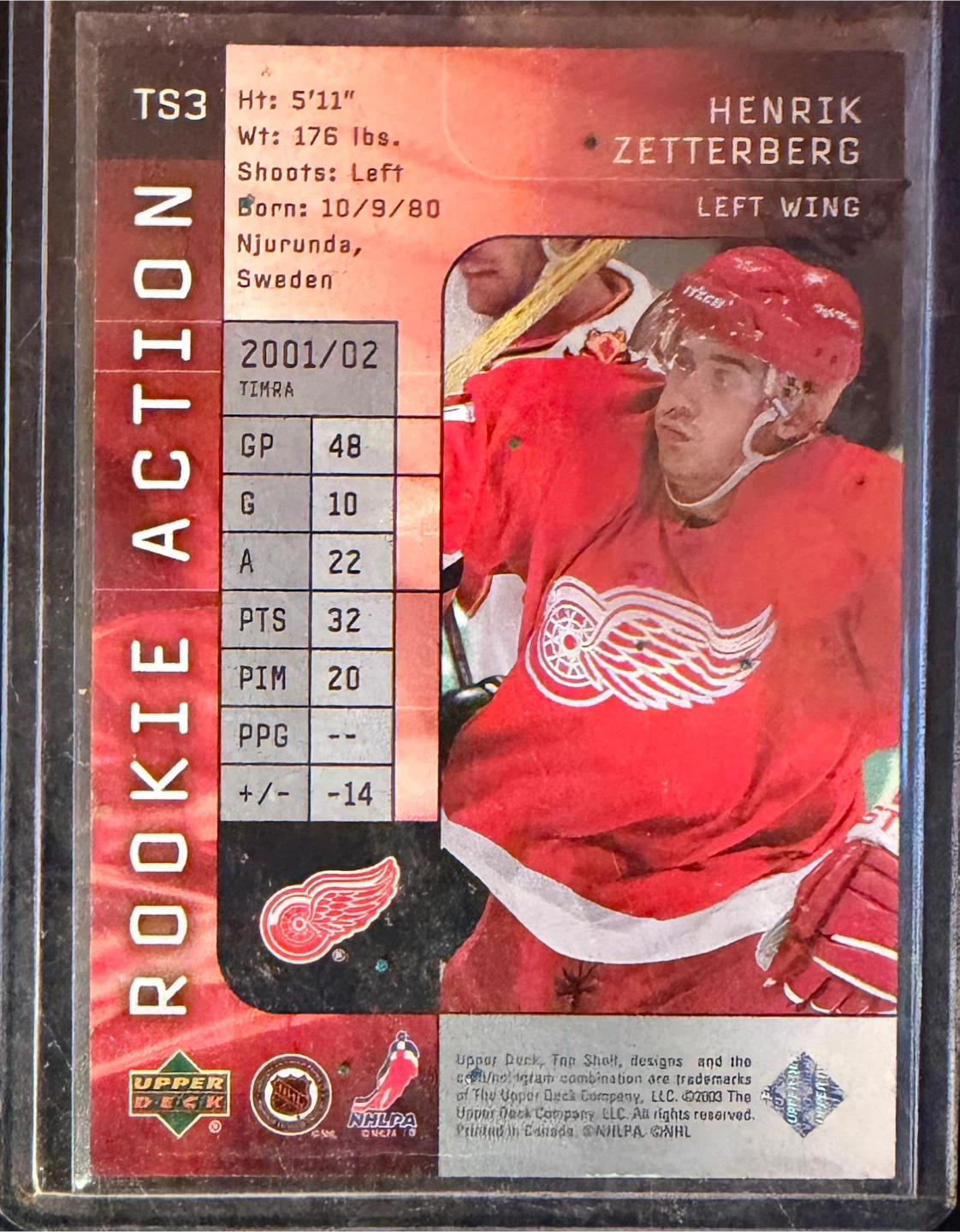 Henrik Zetterberg Rookie Card - photo 2