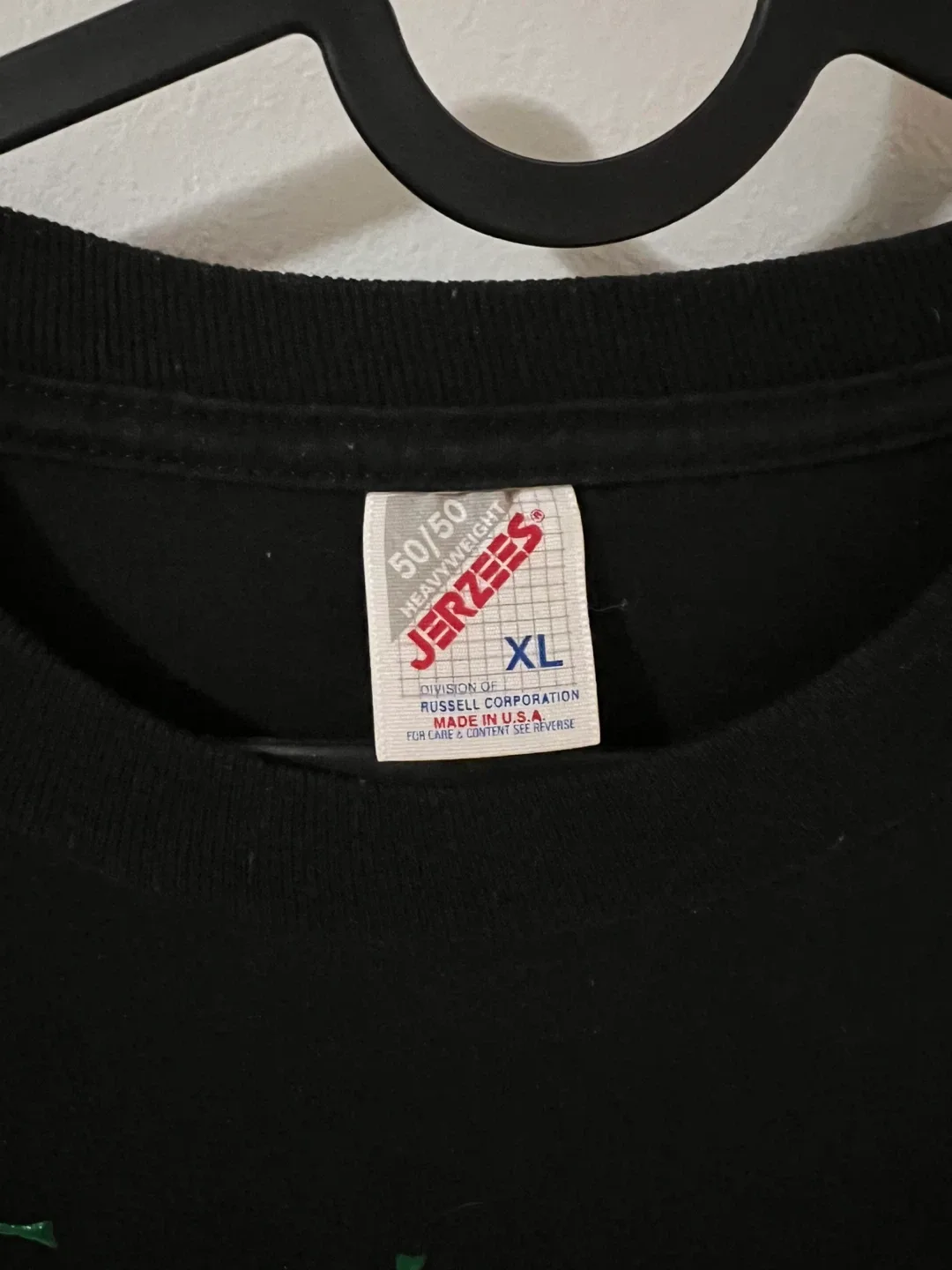 Vintage Jerzees Black T-Shirt XL image indicator(2)