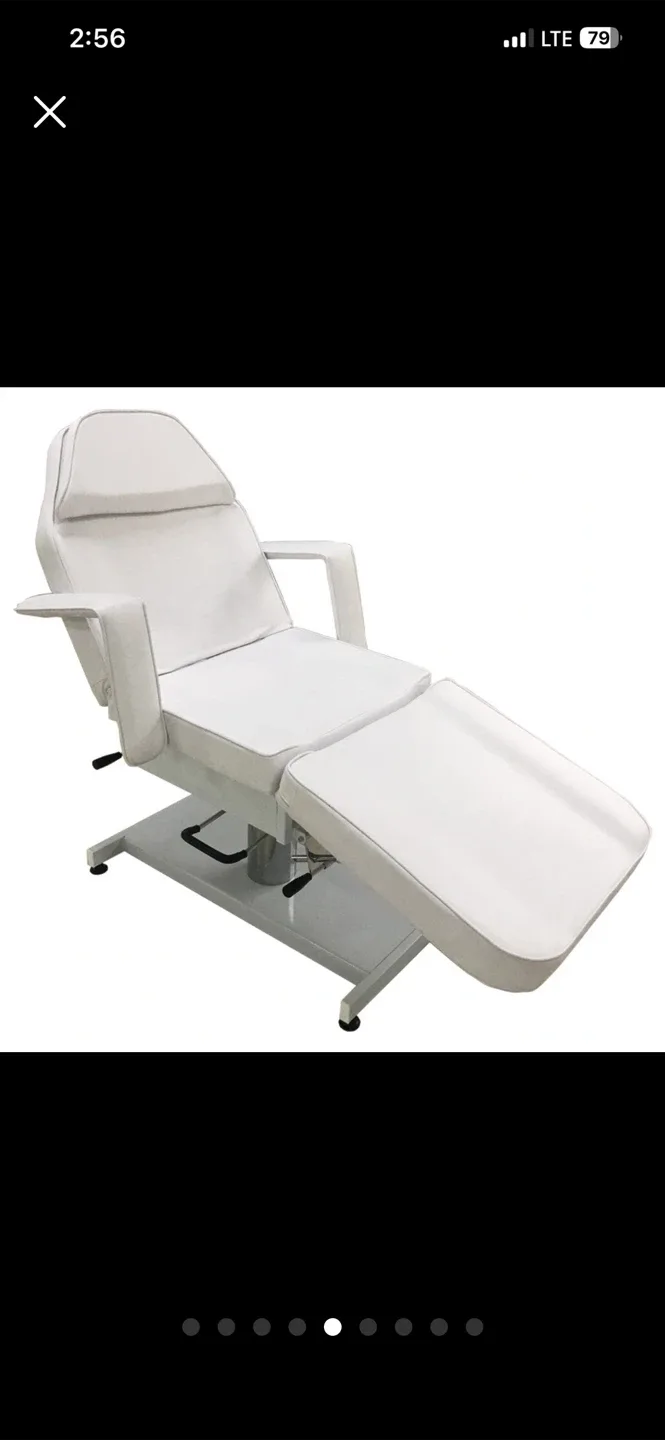 White Adjustable Treatment Chair image indicator(2)
