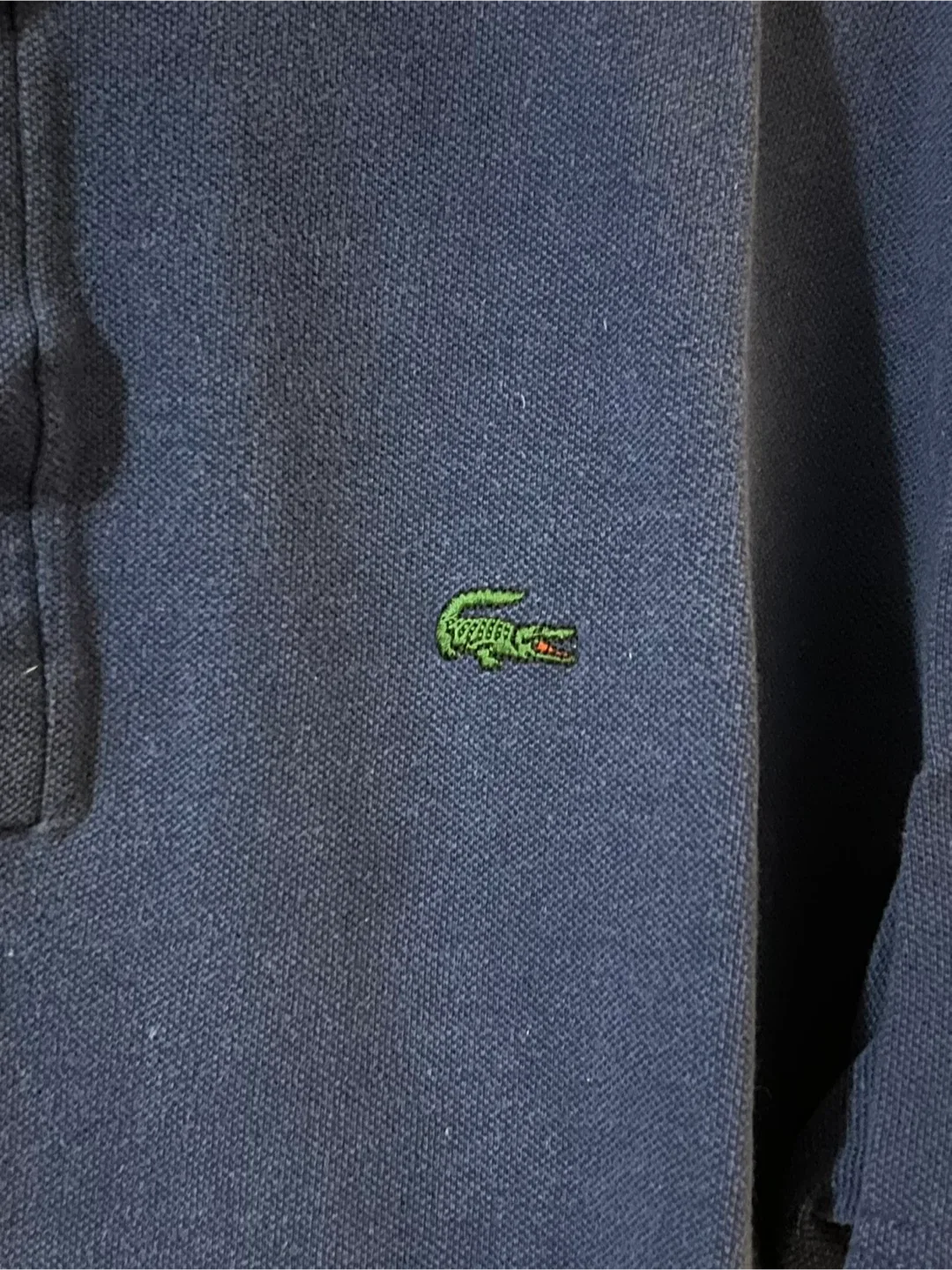 Vintage Lacoste IZOD Navy Blue Baseball T-Shirt image indicator(3)